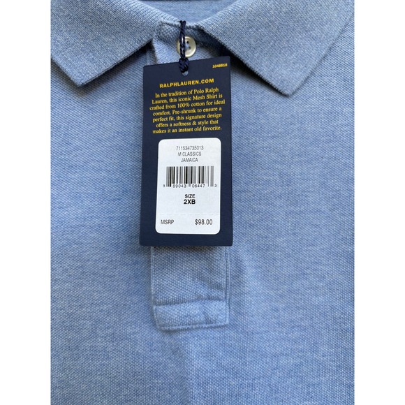 Polo Ralph Lauren Polo Shirt‎ Classic Fit Casual Everyday Top 2XB - Picture 4 of 5
